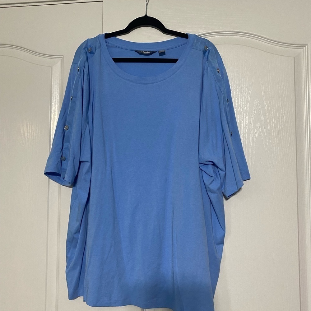 Martha Stewart Blue Women's Top Women’s Size 3X